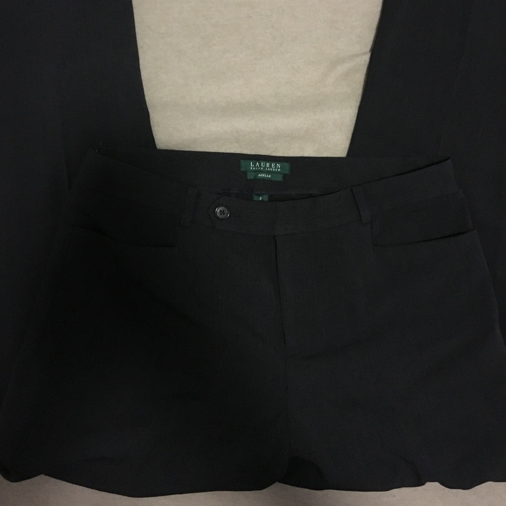 Lauren Ralph Lauren Adelle Size 8 Black Pants
